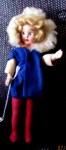 1940s blonde plastic doll red legs